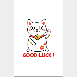 Lucky cat Posters and Art